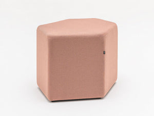 Bazalto Modular Pouffe With Low Height And Light Grey Finish