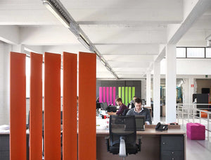 Buzziblinds Freestanding Acoustic Room Dividers In Open Space Office