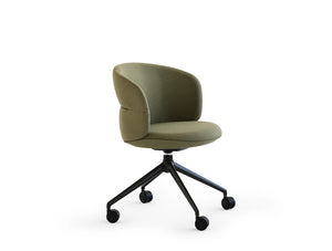 Ekori High Stool with Wooden Legs and Steel Footrest 6