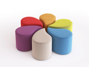 Flower Soft Seating Modular Pouffe in Different Finishes 2