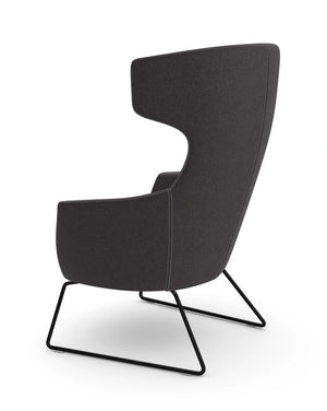 Ikon Lounge Chair With Skid Frame Base 4