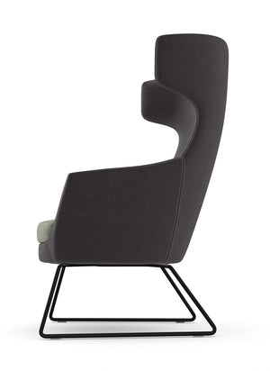 Ikon Lounge Chair With Skid Frame Base 6