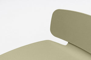 Lena Low Backrest Stool with Sled Base Detail