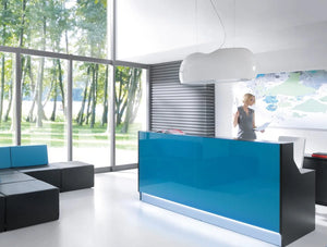 Linea Glass Reception Counter 5