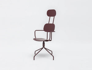 Mdd New School Chair With Headrest On Five Star Base With Castors 6