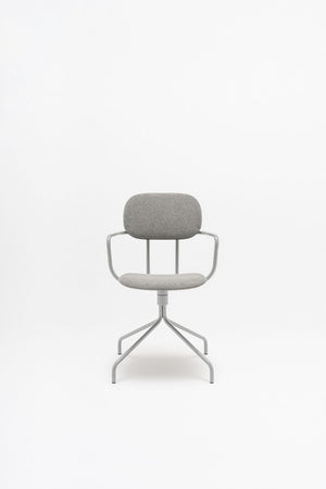 New School Chair Low Back with Arms and 4 Spoke Base 3