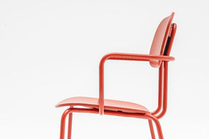 New School Low Back Chair with 4 Legged Frame Detail 6