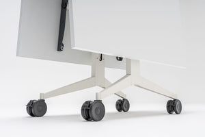 Plex Folding White Board Table on Castors Detail