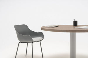 Quando Executive Round Meeting Table with Tub Chairs 2