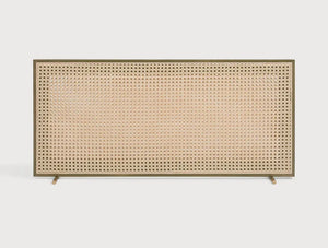 Solo T Rattan Desk Screen 2