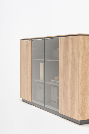 Status Executive Low Storage with Glass Doors Detail 3