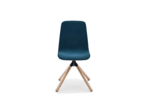 Ultra Kw Chair With Deep Blue Finish And 4 Star Wooden Base
