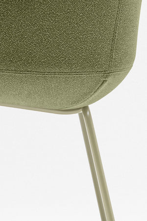 Ultra Office Chair on 4 Legged Metal Legs without Cushion Detail 2