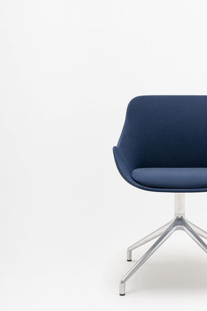 Baltic Classic Armchair with 4 Star Polished Aluminium Base Detail 2