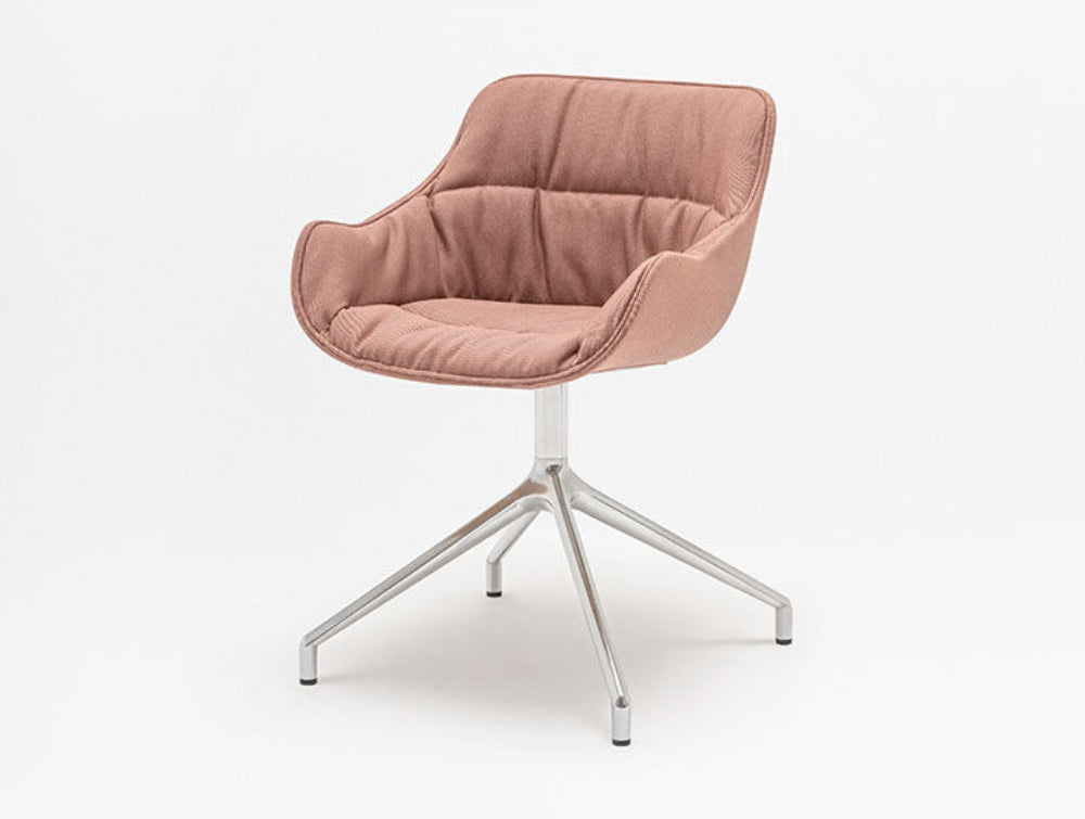 Baltic Soft Duo Armchair with 4 Star Polished Aluminium Base