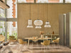 Baltic Classic Chair with Wooden Table and Floor Lamp in Modern Office Setting