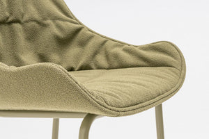 Baltic Soft Duo High Stool with Four Metal Legs Details 2