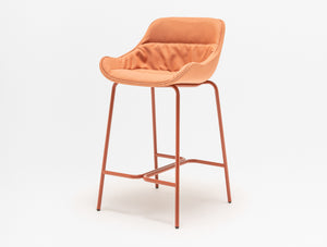 Baltic Soft Duo High Stool with Four Metal Legs
