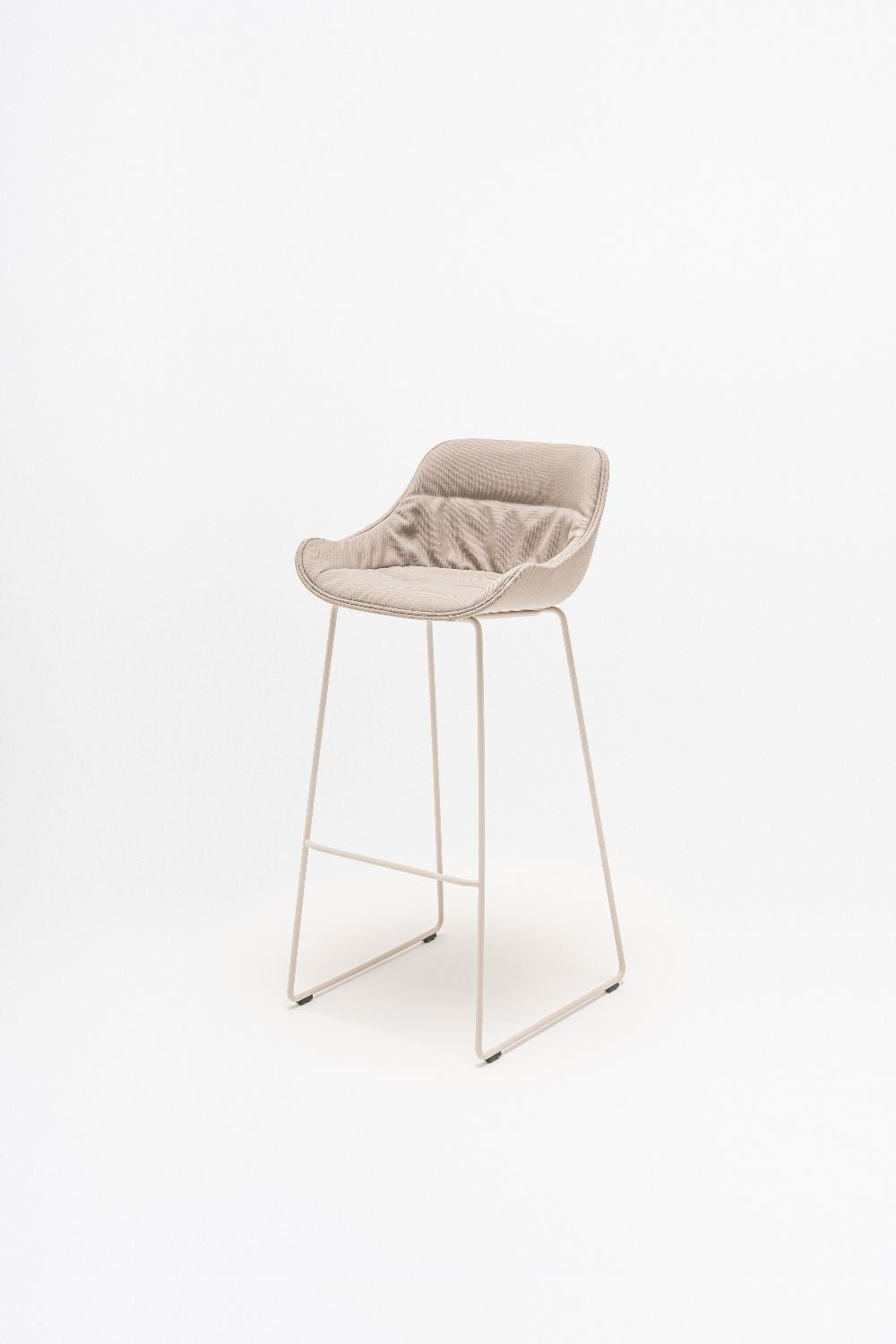 Baltic Soft Duo High Stool with Sled Base