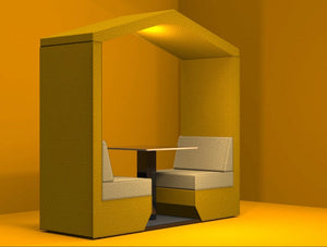 Bea 2 Seater Meeting Pod Golden Colour
