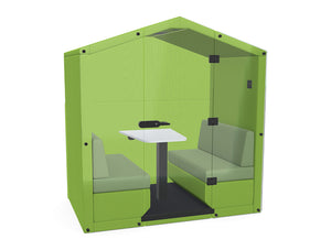 Bea 4 Person Meeting Pod with Glass Front