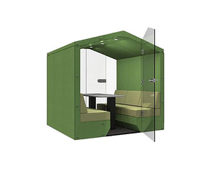 Bea 6 Person Meeting Pod With Glass Front And Back