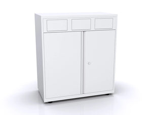 Bisley Lateralfile Front Access Recycling White Unit