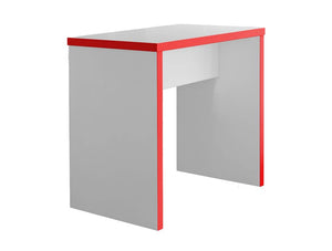 Block Colour Posuer Canteen Table In White And Red