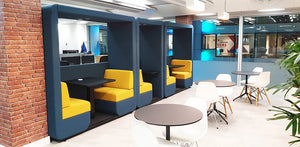 Bob-Roofed-4-Seater-Open-Meeting-Den-with-Wall