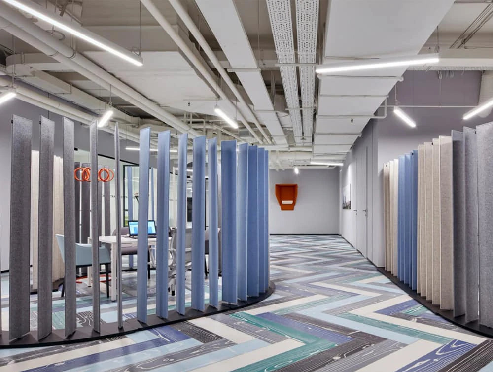 BuzziBlinds Freestanding Acoustic Office Dividers Partitions