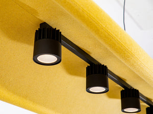 BuzziChip Upholstered Acoustic Ceiling Light Detail 2
