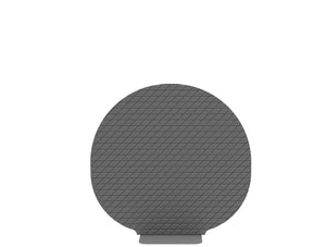 Buzziplant Mobi Freestanding Acoustic Ribbed Panel In Grey