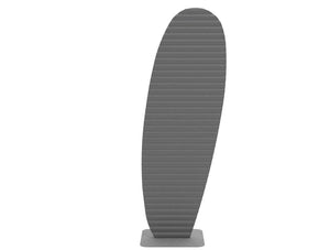 Buzziplant Surf Freestanding Acoustic Ribbed Panel In Grey