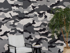 Buzziskin Printed Wallpaper 3 In Camo Snow Print