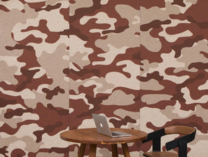 Buzziskin Printed Wallpaper 6 In Camo Desert Print