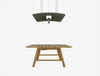 Buzzizepp Led Light 6 In Green Over Wood Top Table