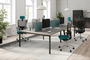 C Sense Bench Desk with Mesh Back Armchair