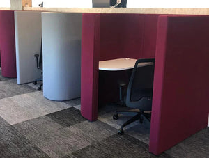 Dennis Office and Workplace Sofa Den in Different Finishes with Black Armchair and White Desks