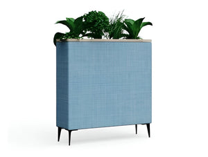 Fearne Mid Planter w Legs with Wood Trim