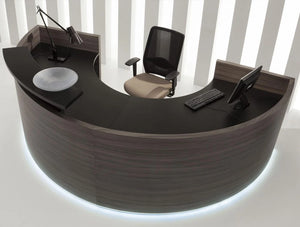 Furonto Reception Unit Dark Walnut