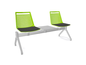 Gaber Akama Beam Seating Chairs With Cushion And Green Mesh Back