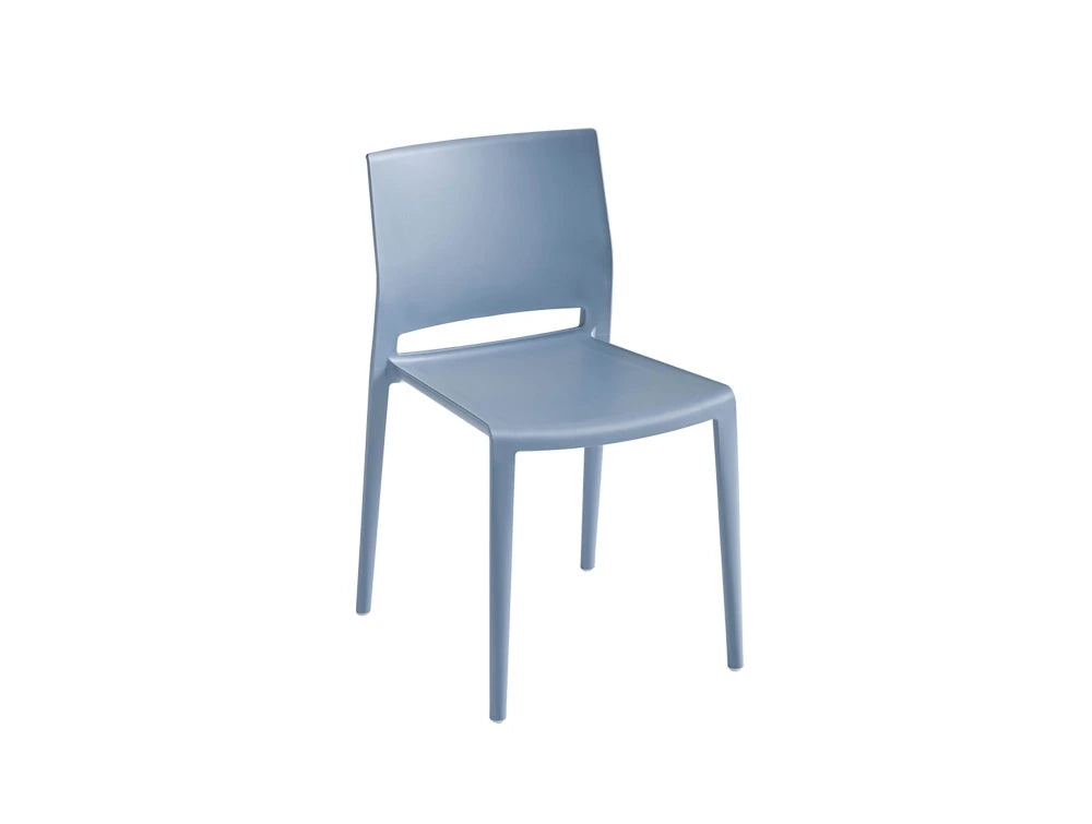 Gaber Bakhita Stackable Canteen Chair Without Armrests In Blue