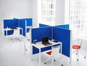 Gaber Diamante Acoustic Blue Wall Panel As Desk Partitions For Office