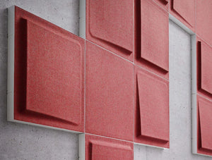 Gaber Fono Acoustic Wall Panels In Red 