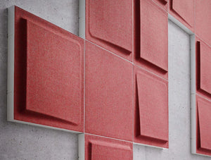 Gaber Fono Acoustic Wall Panels In Red