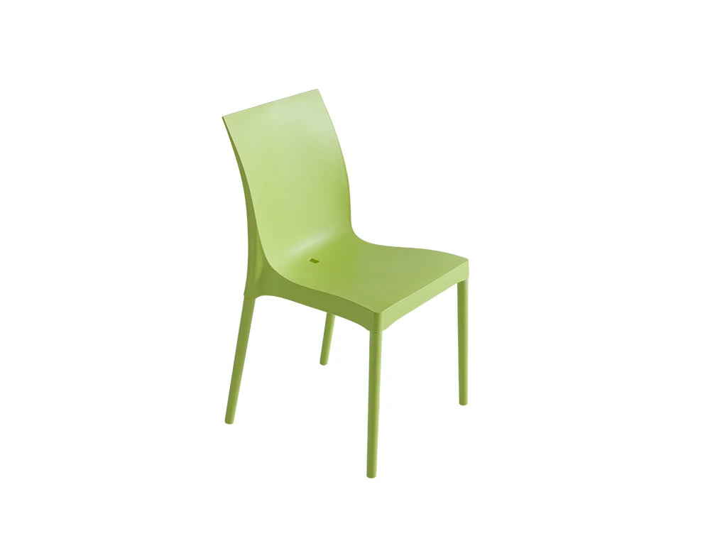 Gaber Iris Stacking Canteen Chair Without Armrests In Green