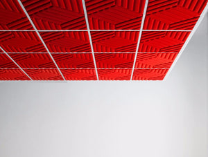Gaber Madison Acoustic Cherry Red Ceiling Panels