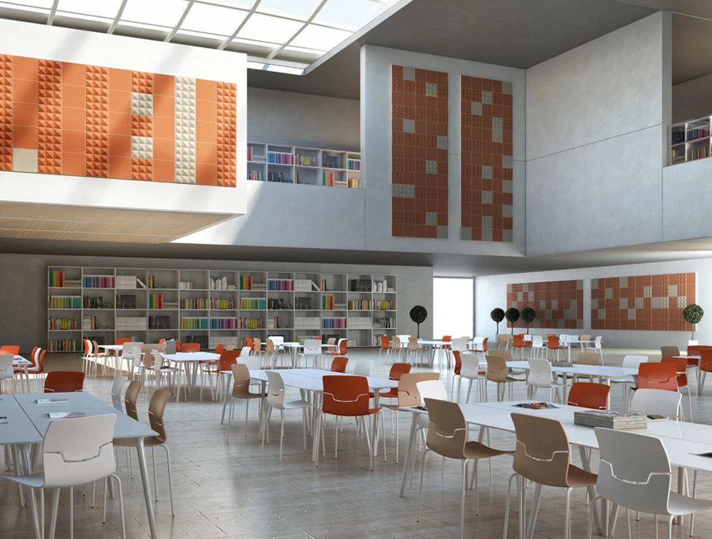 Gaber Stilly Acoustic Wall Panels In Orange