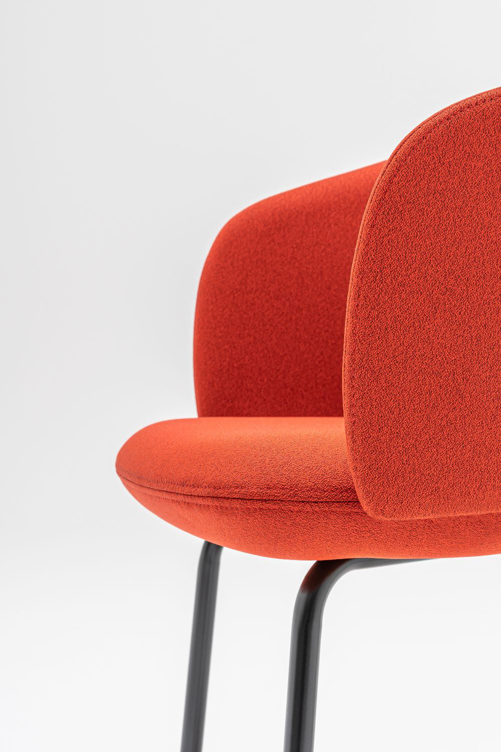 Grace Office Chair with Four Metal Legs Detail 2
