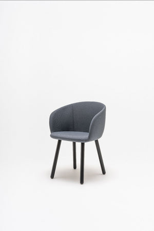 Grace Office Chair with Four Wooden Legs 2